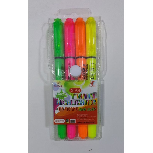 Bút dạ quang 2 đầu SJ04