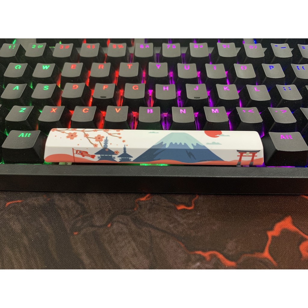 Keycap space bar dragon ball và núi phú sĩ Tokyo