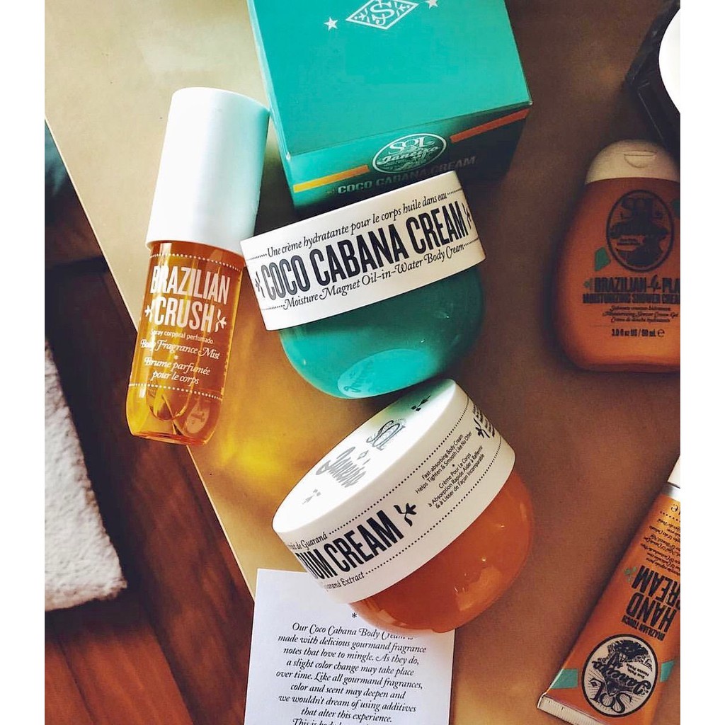 Kem dưỡng thể SOL DE JANEIRO Brazilian Bum Bum / Coco Cabana Body Cream