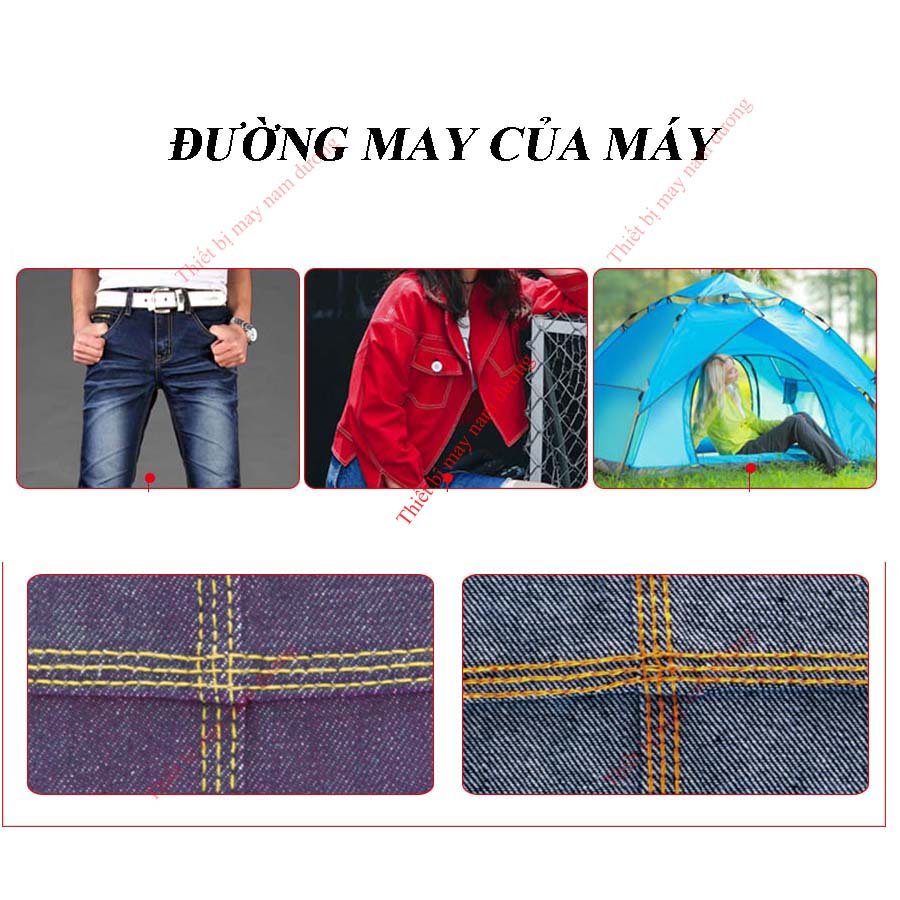 Máy cuốn sườn 3 kim Juki may quần jean