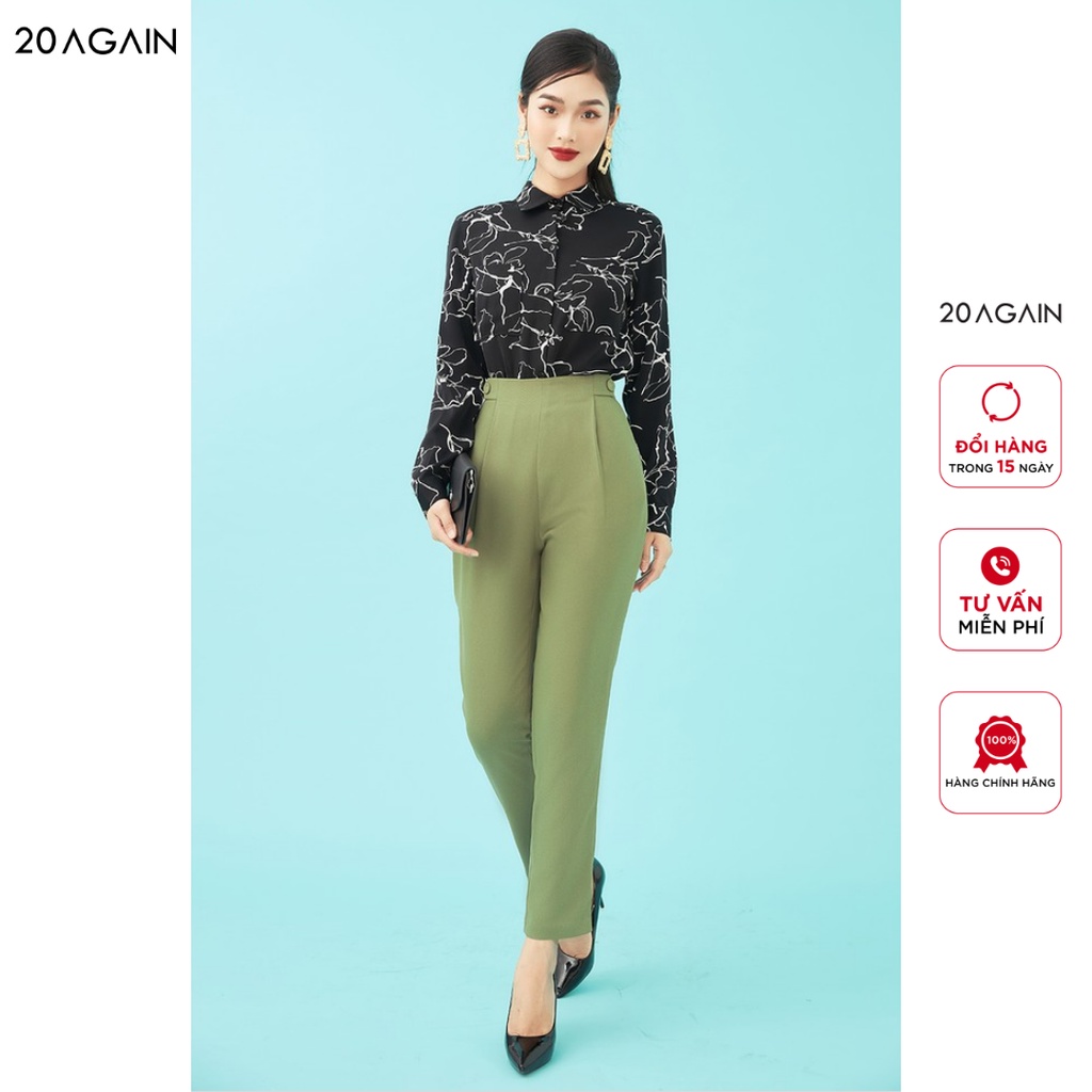 [Mã WABRAG142 giảm 10% đơn 250K] Quần Baggy 2 Cúc Trang Trí 20Again QGA1489