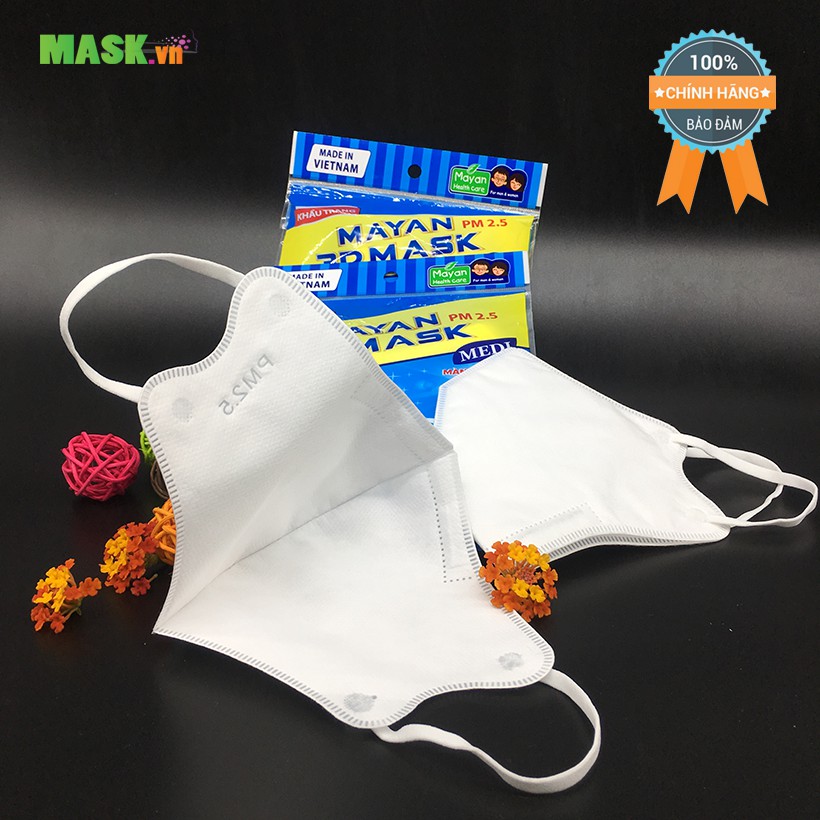 Khẩu Trang Mayan 3D Mask Medi Người Lớn ( 5 Chiếc / Túi ) "Khẩu Trang Y Tế 3D Mask Mayan Chính Hãng" | BigBuy360 - bigbuy360.vn
