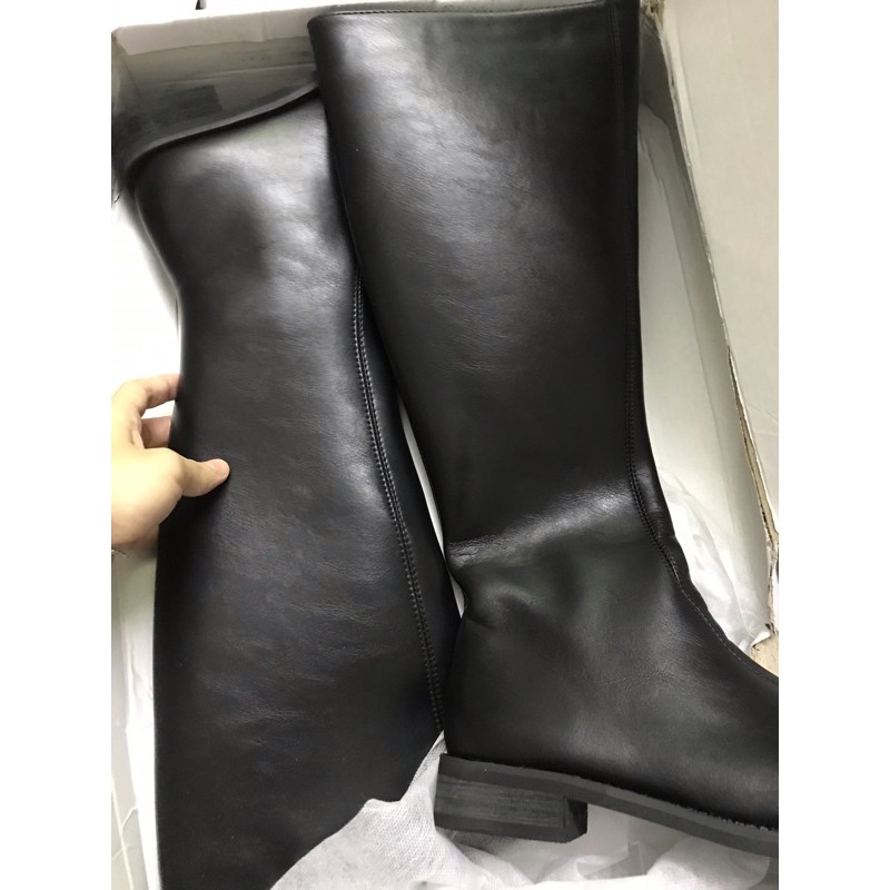 Boots Da Pu Cổ Cao Dưới Gối Đế Thấp (bắp chân 32-34cm) Inb Để Tư Vấn Số Đo | BigBuy360 - bigbuy360.vn