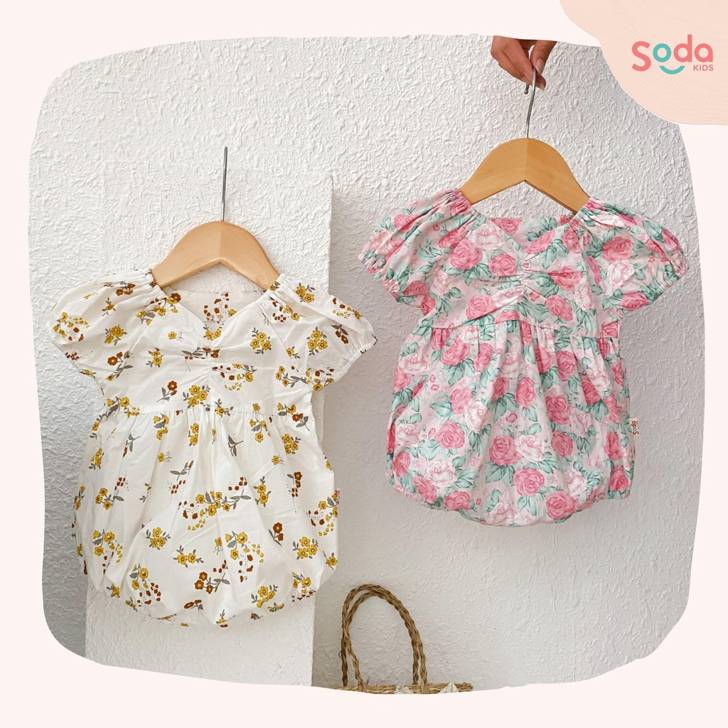 Body bé gái Miry họa tiết hoa Hàn Quốc siêu xinh SODA KIDS