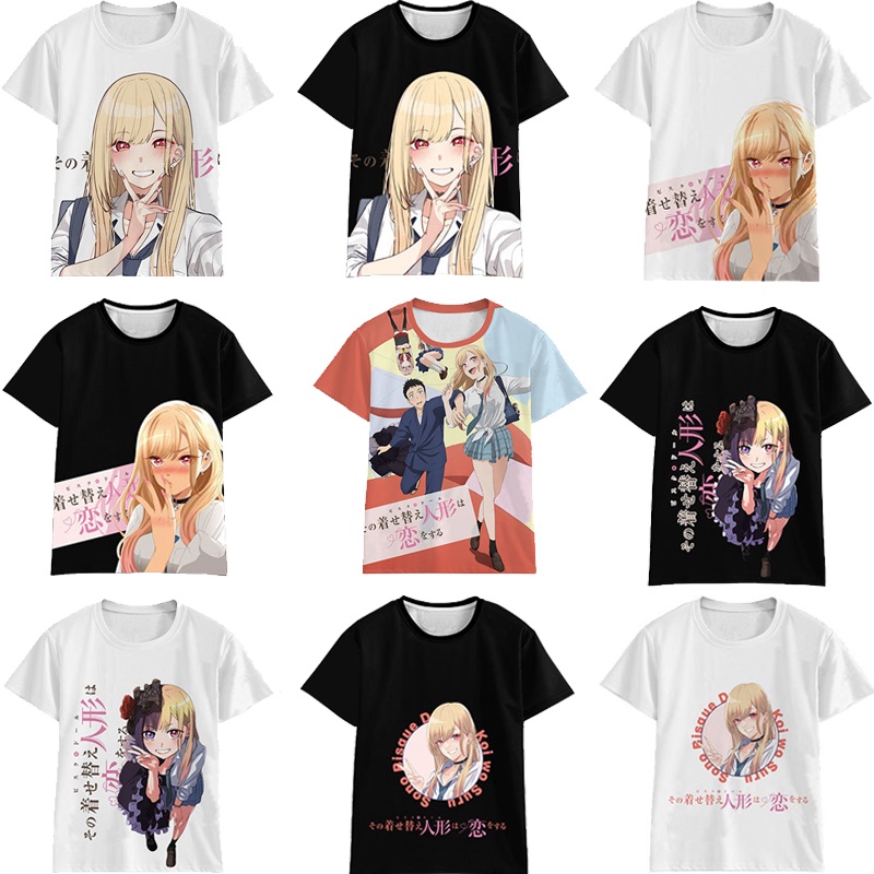 Áo Thun Tay Ngắn In Hình Anime My Dress-Up Darling Gojo Wakana Inui Sajuna Kitagawa Thời Trang Mùa Hè Cho Nam Và Nữ