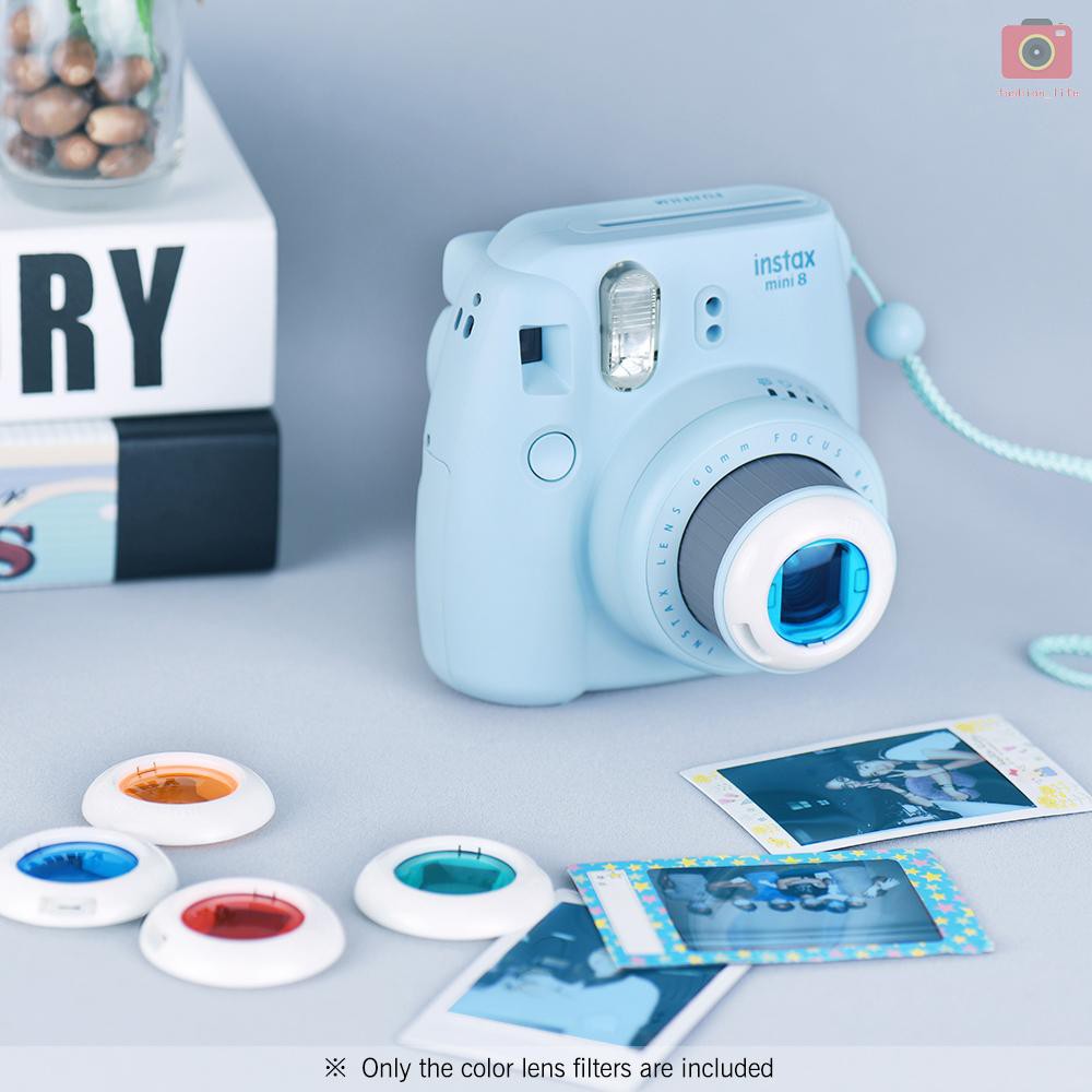 Bộ 5 Kính Lọc Màu Cho Máy Ảnh Fujifilm Instax Mini 7s/8/8+/ 9, 5 Cái