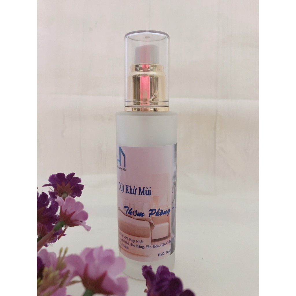 Tinh dầu xịt phòng , xe hơi hương Ngàn Hoa lọ 80ml mờ