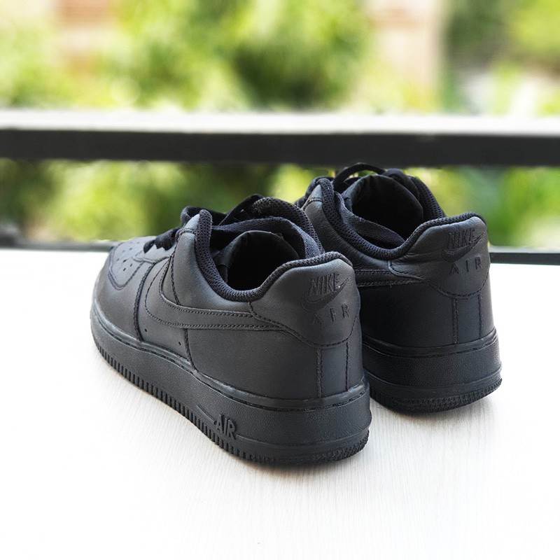 Giày Chính Hãng Nike AF1 full  đen, nhiều size, real 2hand