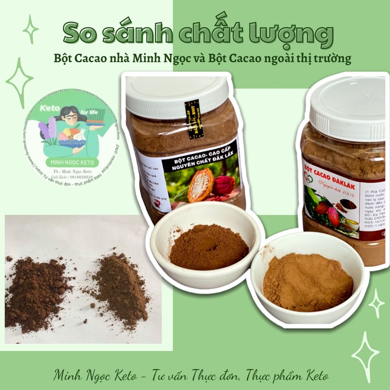 Bột Cacao Nguyên Chất - For Keto