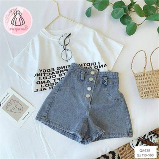 set áo kèm quần jeans cộc