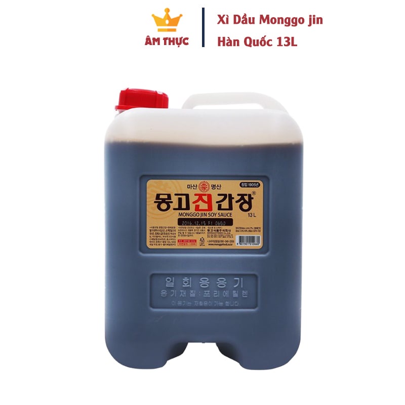 Xì Dầu Monggo Jin Hàn Quốc - 13L