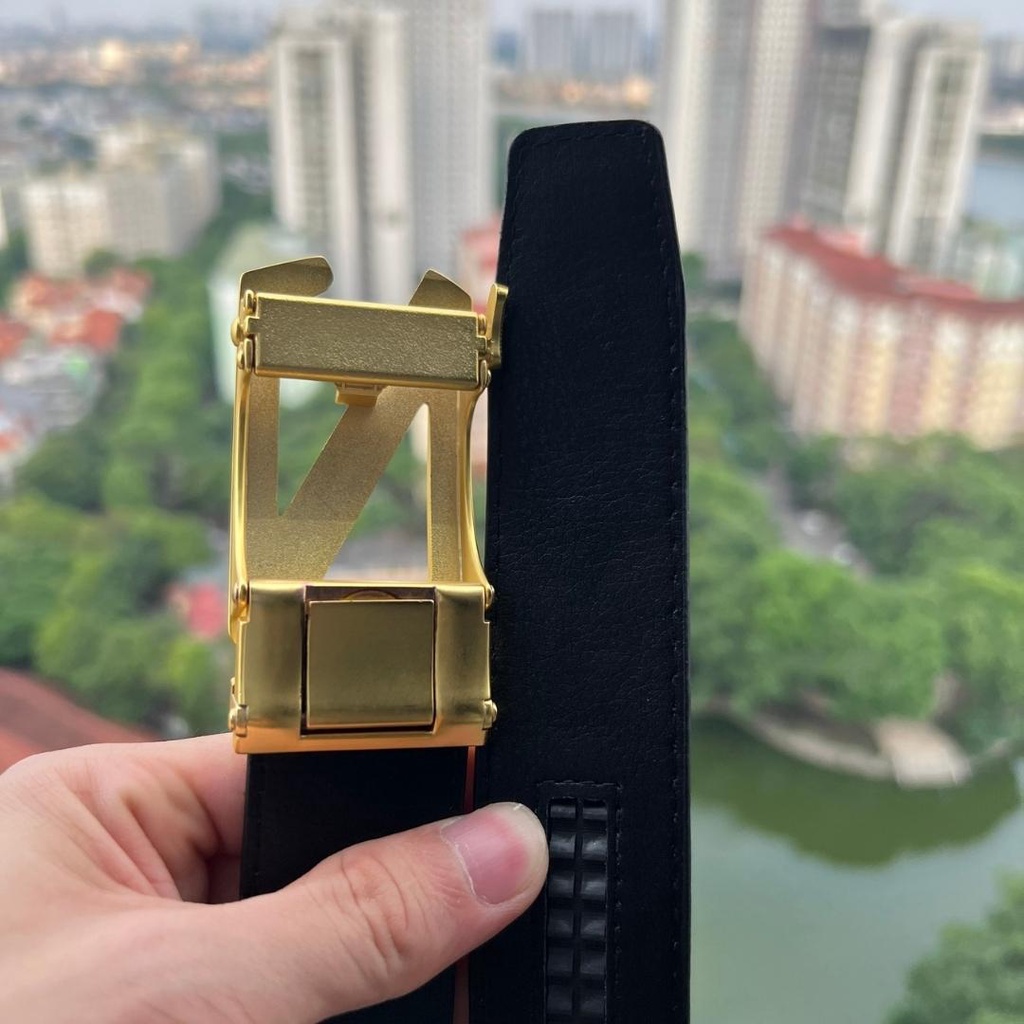 Thắt lưng nam - Dây nịt nam da cao cấp mặt khóa kim loại nguyên khối trẻ trung lịch lãm TL10