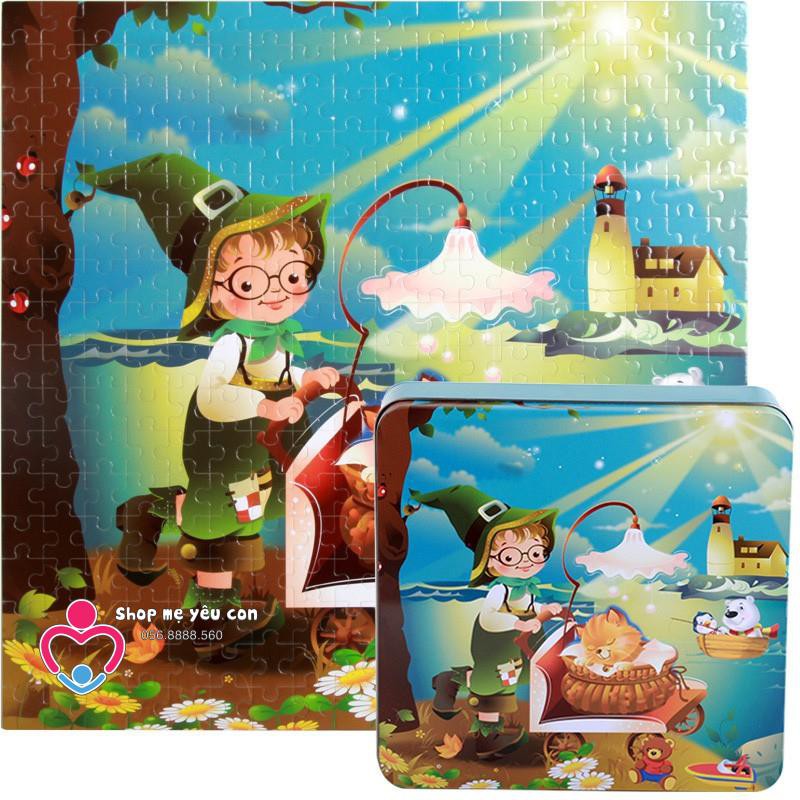 -được chọn hình - Bộ Xếp Hình 300 pcs Ghép Hộp Thiếc LEVEL 8