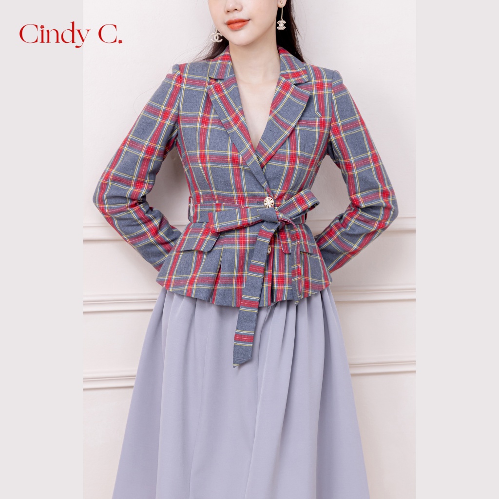 Áo khoác Dreamboat CINDY C chất liệu Tweed phong cách công sở thanh lịch 780