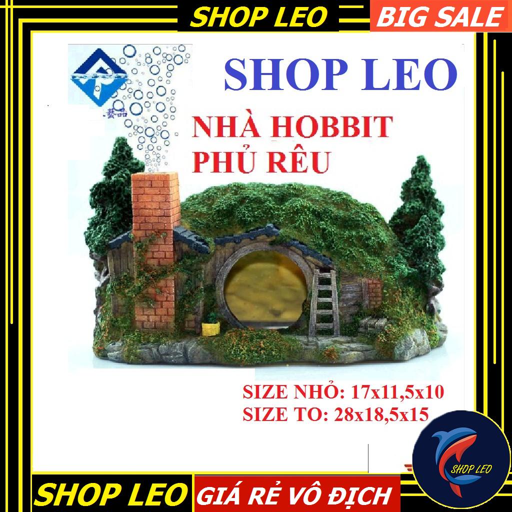 MÔ HÌNH NHÀ HOBBIT PHỦ RÊU - TRANG TRÍ BỂ CÁ - BỂ THỦY SINH