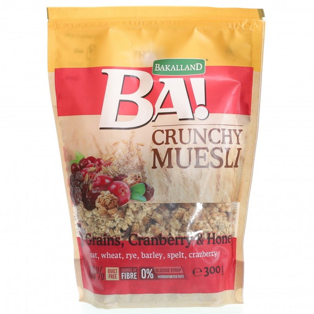 Ngũ cốc Bakalland Muesli đủ 5 màu 300g nhập khẩu Ba Lan