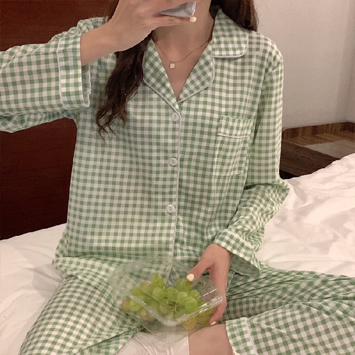 Đồ Bộ Nữ Pijama Tay Dài Quần Dài Cao Cấp Cực Xinh TD09 | BigBuy360 - bigbuy360.vn