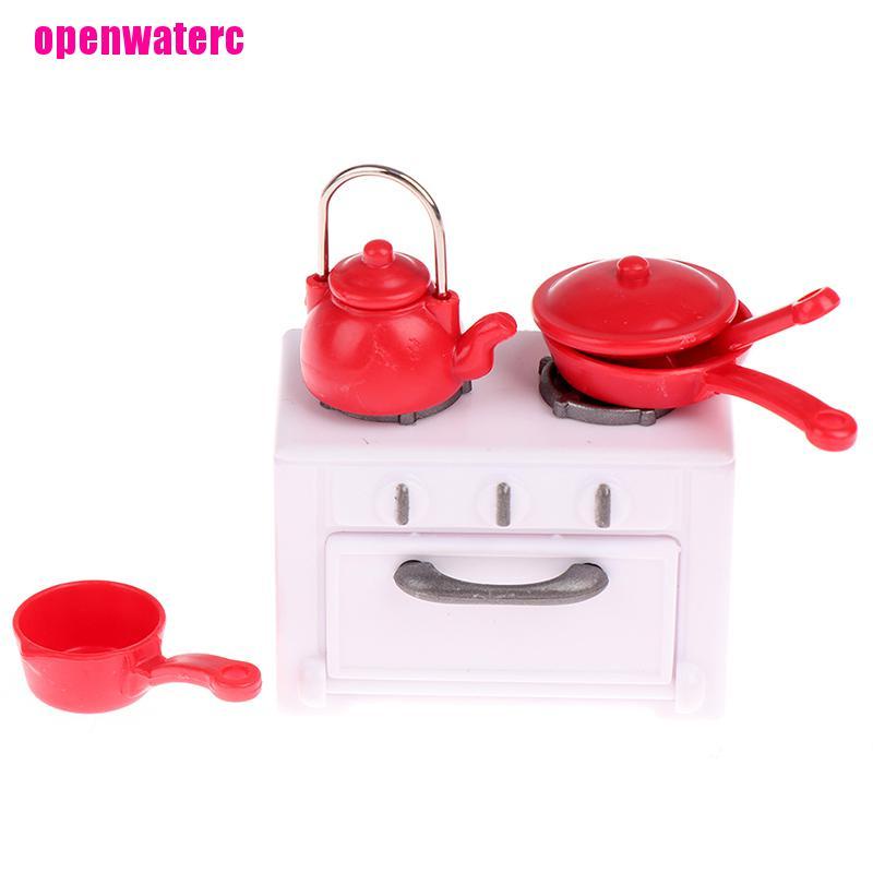 Set 13 Món Đồ Chơi Lò Vi Sóng Mini Cho Nhà Búp Bê