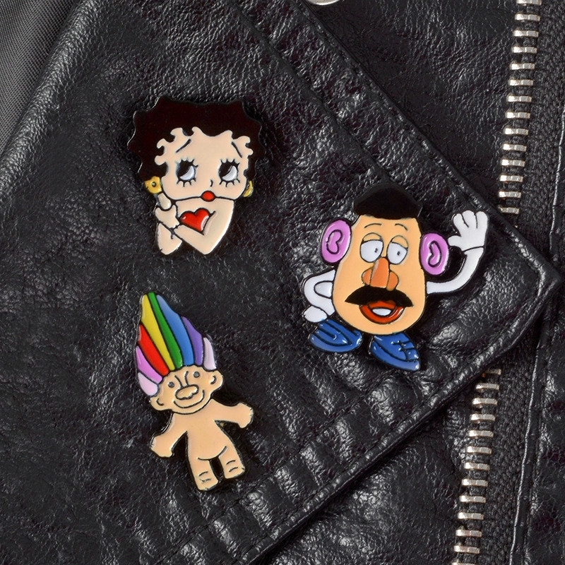 Ghim cài áo hình Troll Doll / Mr. Potato / Betty Boop dễ thương