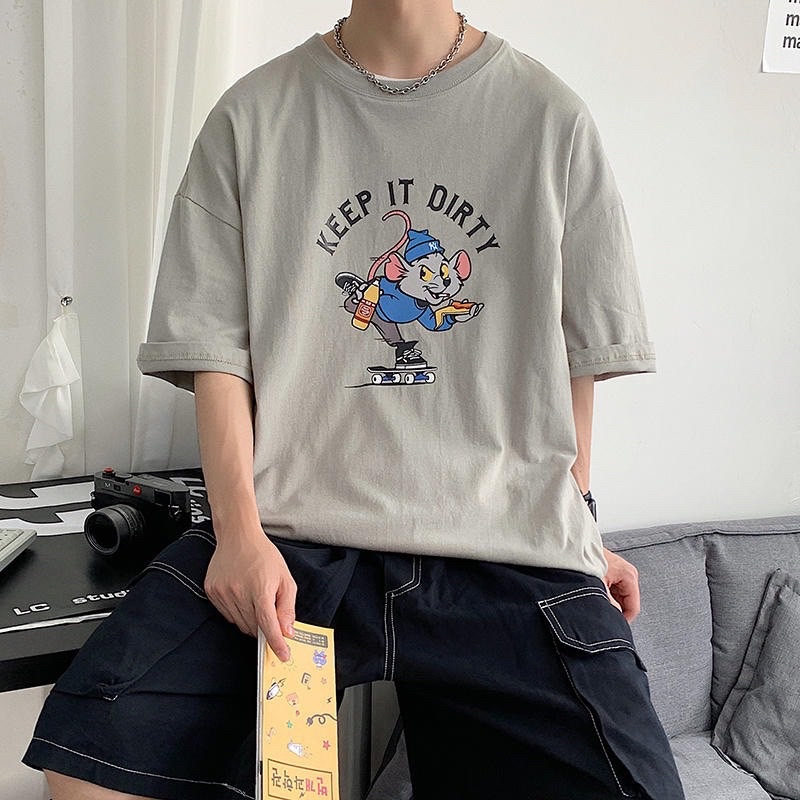 [ PINK ] Áo thun tay lỡ DIRTY Unisex