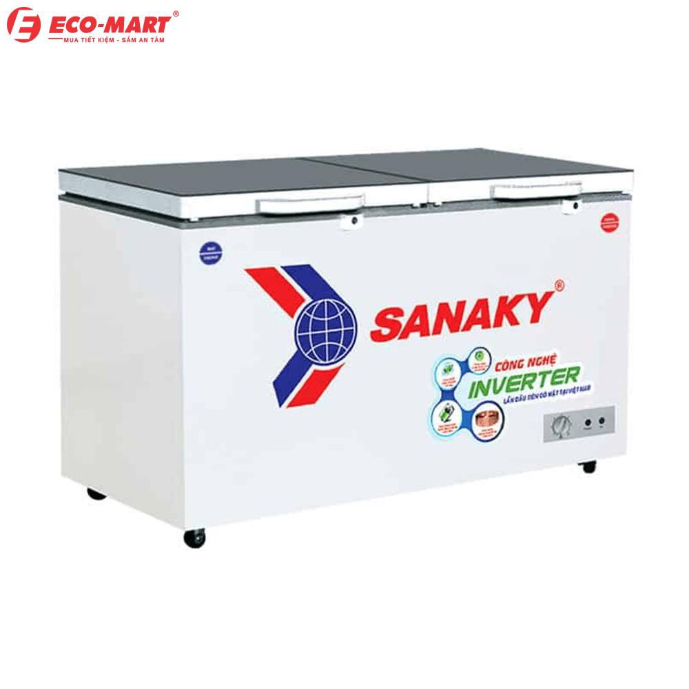 Tủ đông Sanaky mặt kính 2 chế độ Inverter ( xám ) VH-4099W4K