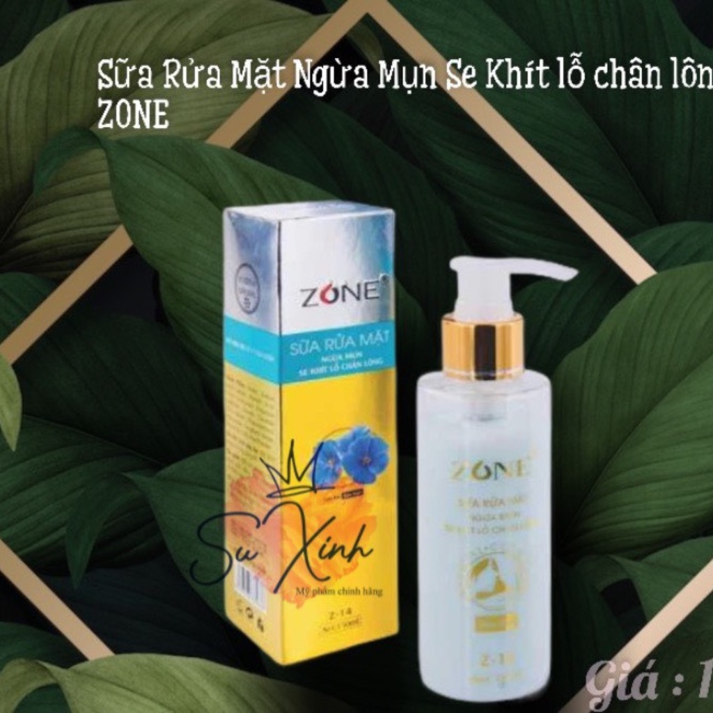 Sữa Rữa Mặt ZONE Ngừa Mụn Se Khít Lỗ Chân Lông 150ml