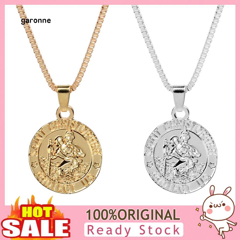 Dây chuyền kim loại mặt khắc họa tiết thời trang Unisex