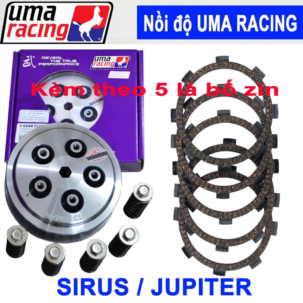 Nồi độ UMA Racing kèm lá bố Zin cho Sirius, Jupiter