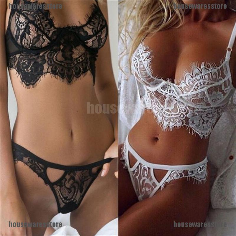 Áo Ngực Ren Sexy + Quần Lót Ren Cho Nữ