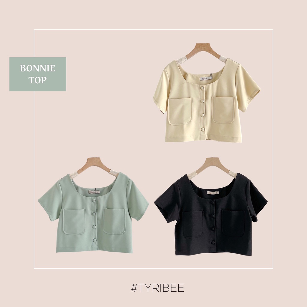TYRIBEE - Áo croptop TN 2 túi