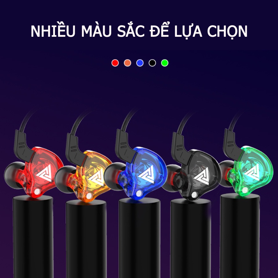 Tai nghe chống ồn QKZ AK6, tai nghe nhét tai âm bass cực mạnh, chơi game nghe nhạc đỉnh cao