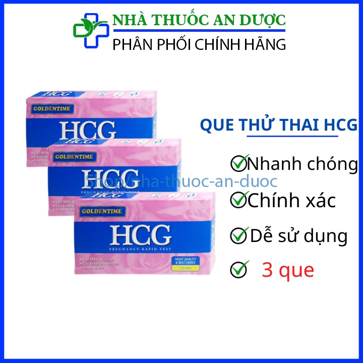 Combo 3 Que thử thai HCG nhanh chóng , tiện lợi, chính xác