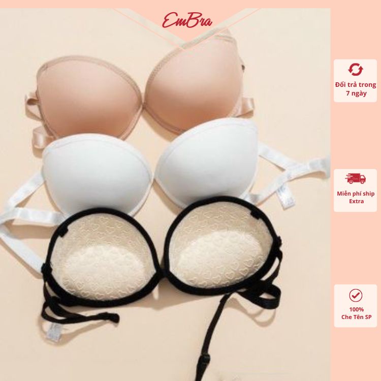 Áo lót nữ quây họa tiết trái tim cao cấp EBALCG21