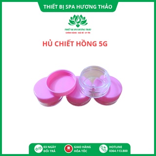 Hũ chiết mỹ phẩm 5g đẹp, hũ nhựa tròn 5g bền chắc