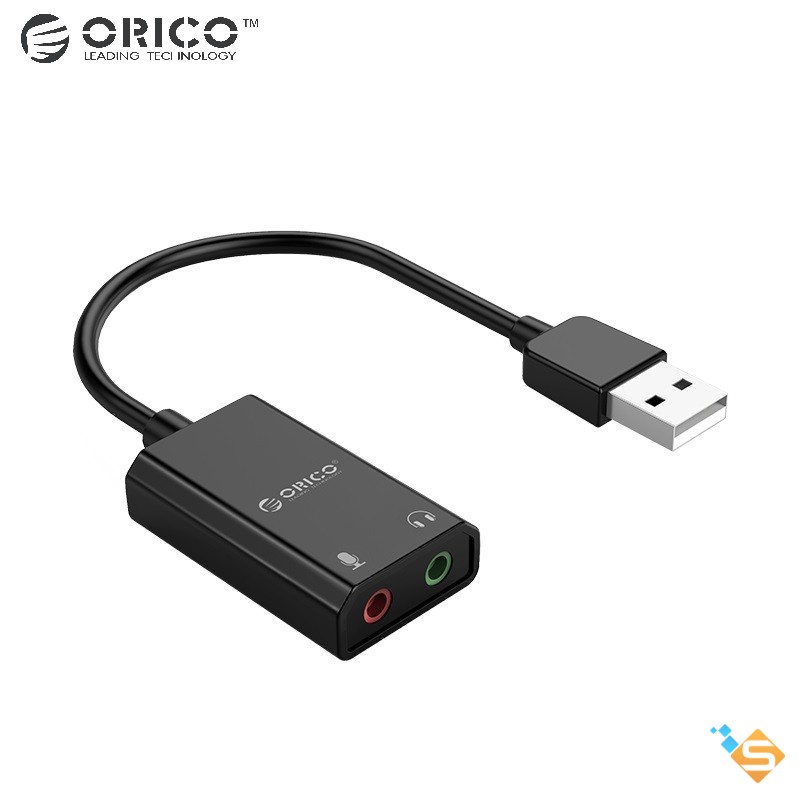 Card Âm Thanh USB ORICO SC2 SKT3 SKT2 Kết Nối Giắc Cắm 3.5mm - Bảo Hành Chính Hãng 1 Năm