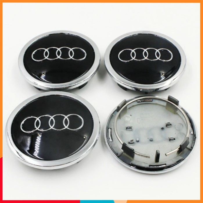 Sản Phẩm  Biểu tượng Logo ốp mâm, vành bánh xe Audi/ đường kính 77mm (Đo kích thước trước khi đặt mua) ..