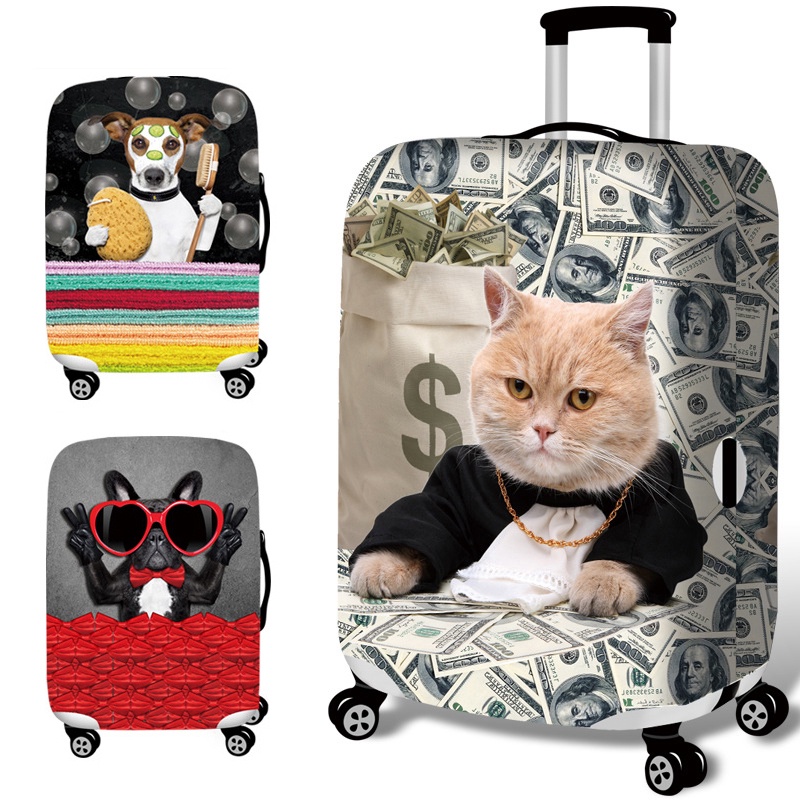 Vỏ Bọc Bảo Vệ Vali Du Lịch Siêu Dày Co Giãn Chống Mài Mòn Thời Trang