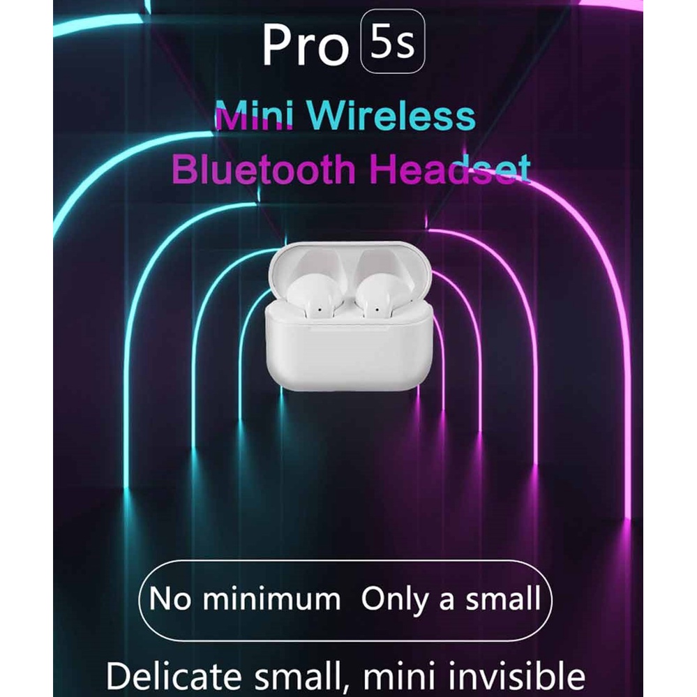 Tai Nghe Bluetooth Không Dây PRO5S TWS Chống Thấm Nước Âm Thanh HIFI Stereo Cho Tất Cả Điện Thoại
