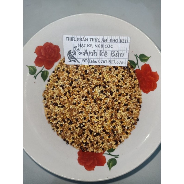 hạt kê 3 màu cho yến phụng love bird cu gáy (1kg)