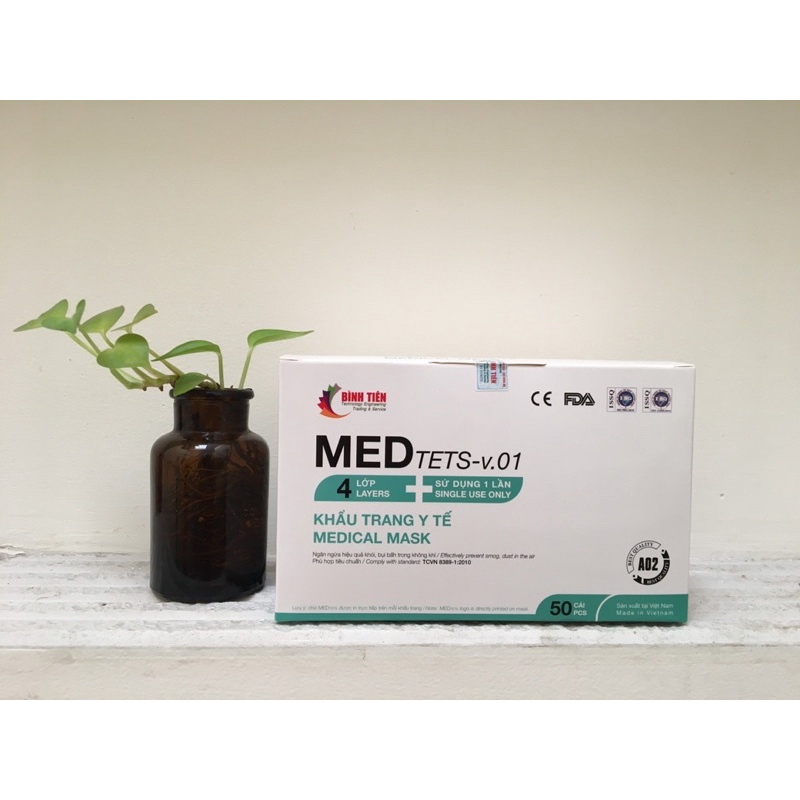 Sỉ 1 thùng khẩu trang 4 lớp Med hàng xuất khẩu