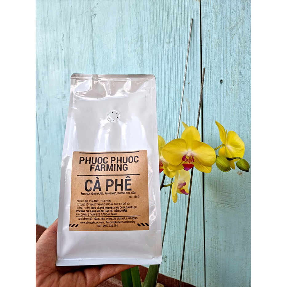 CAFE PHUOC PHUOC 365- 350gam-100% Robusta hái chín 100% chất lượng cao