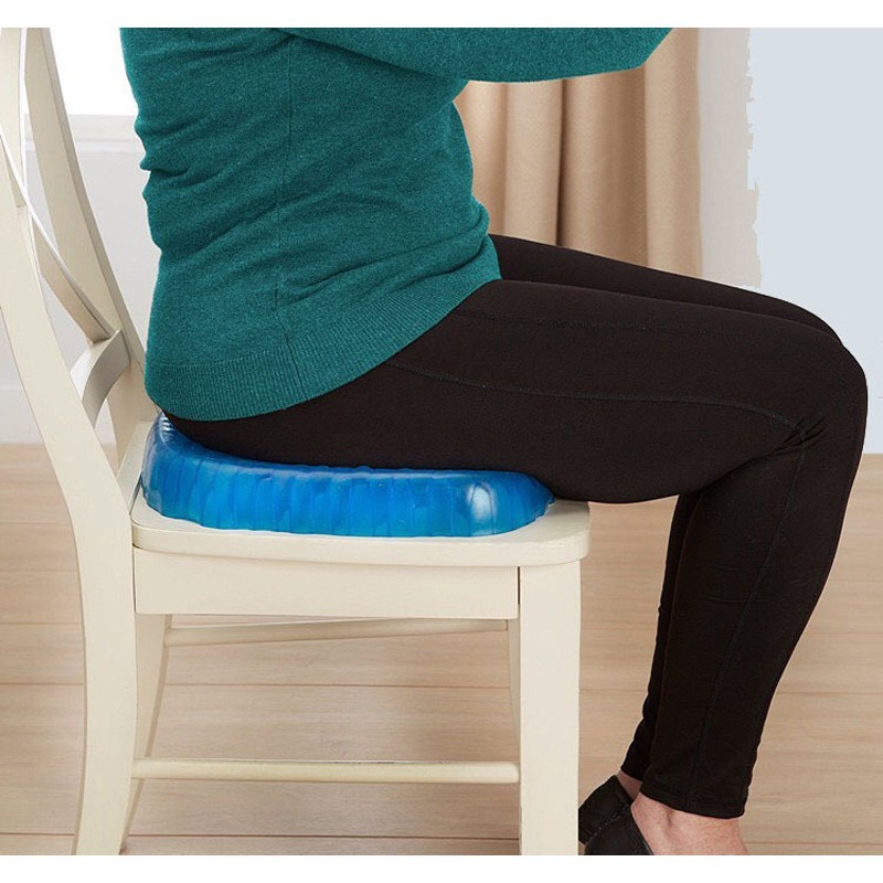 Đệm ngồi 3D silicon thoáng khí 2 lớp