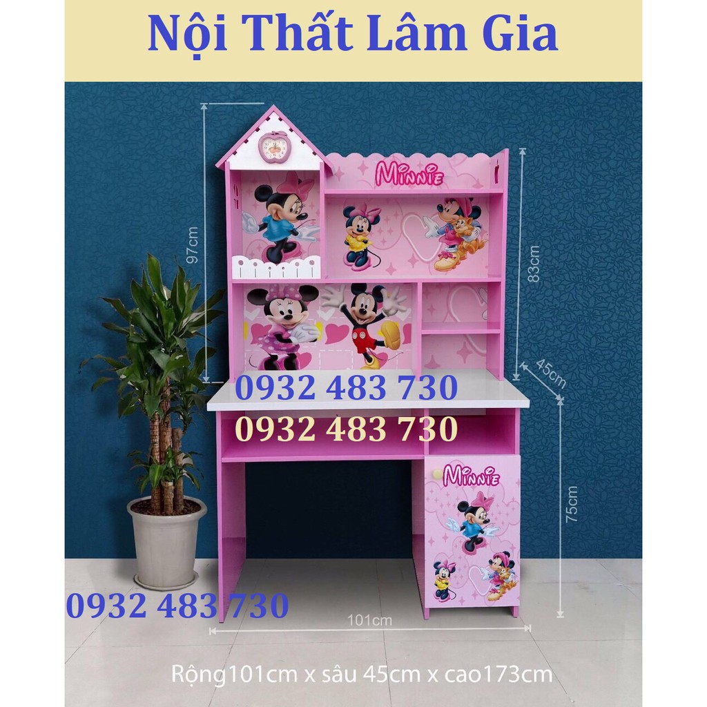 Bàn học sinh nhựa 3D MẪU MICKEY 1M