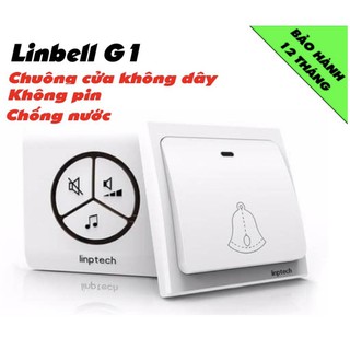 [GIAO NHANH 1H] CHUÔNG CỬA KHÔNG DÂY KHÔNG XÀI PIN LINBELL G1 CHỐNG NƯỚC - BẢO HÀNH 12 THÁNG 1 ĐỔI 1