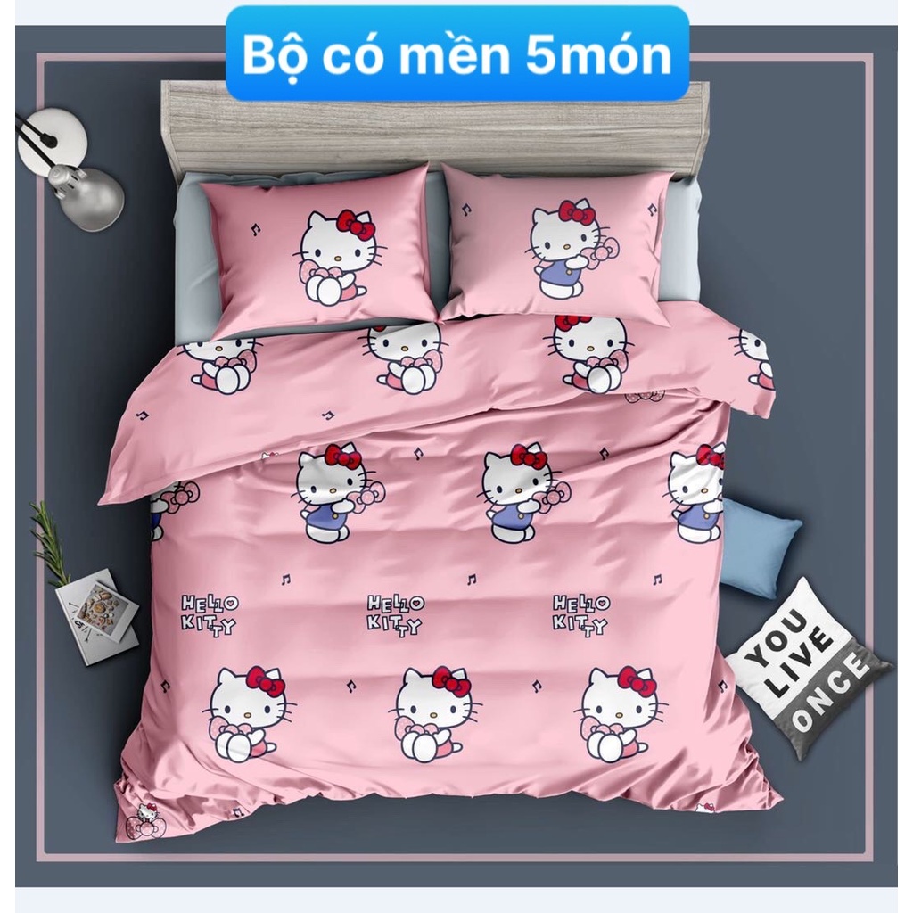Bộ drap CÓ MỀN Tencel vải nhập Hàn Quốc đỉnh cao mát , mềm mại 5 MÓN hoặc mền lẻ