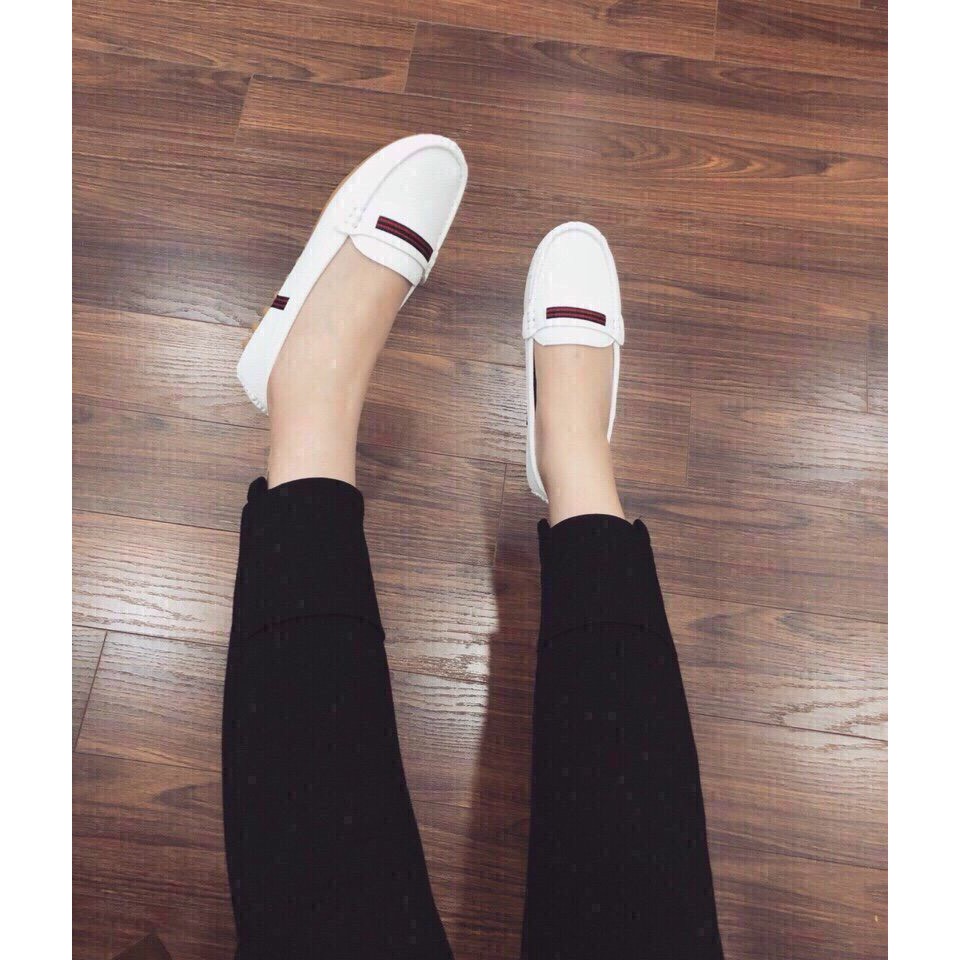 Giày nữ moca trần chỉ lên chân cực êm