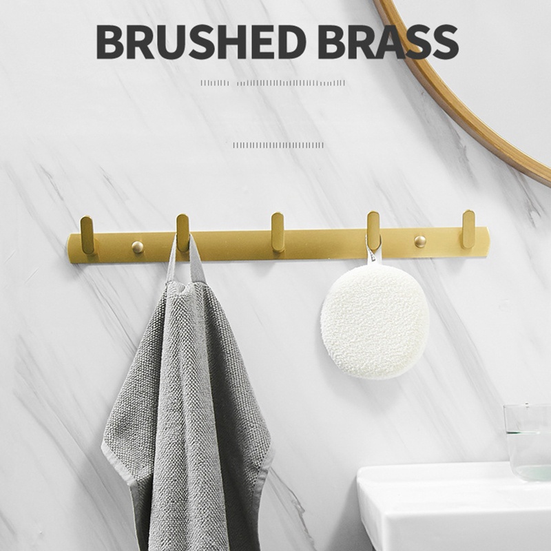 Móc Treo Khăn Tắm / Mũ / Chìa Khóa Bằng Nhôm Tiết Kiệm Không Gian Tiện Dụng