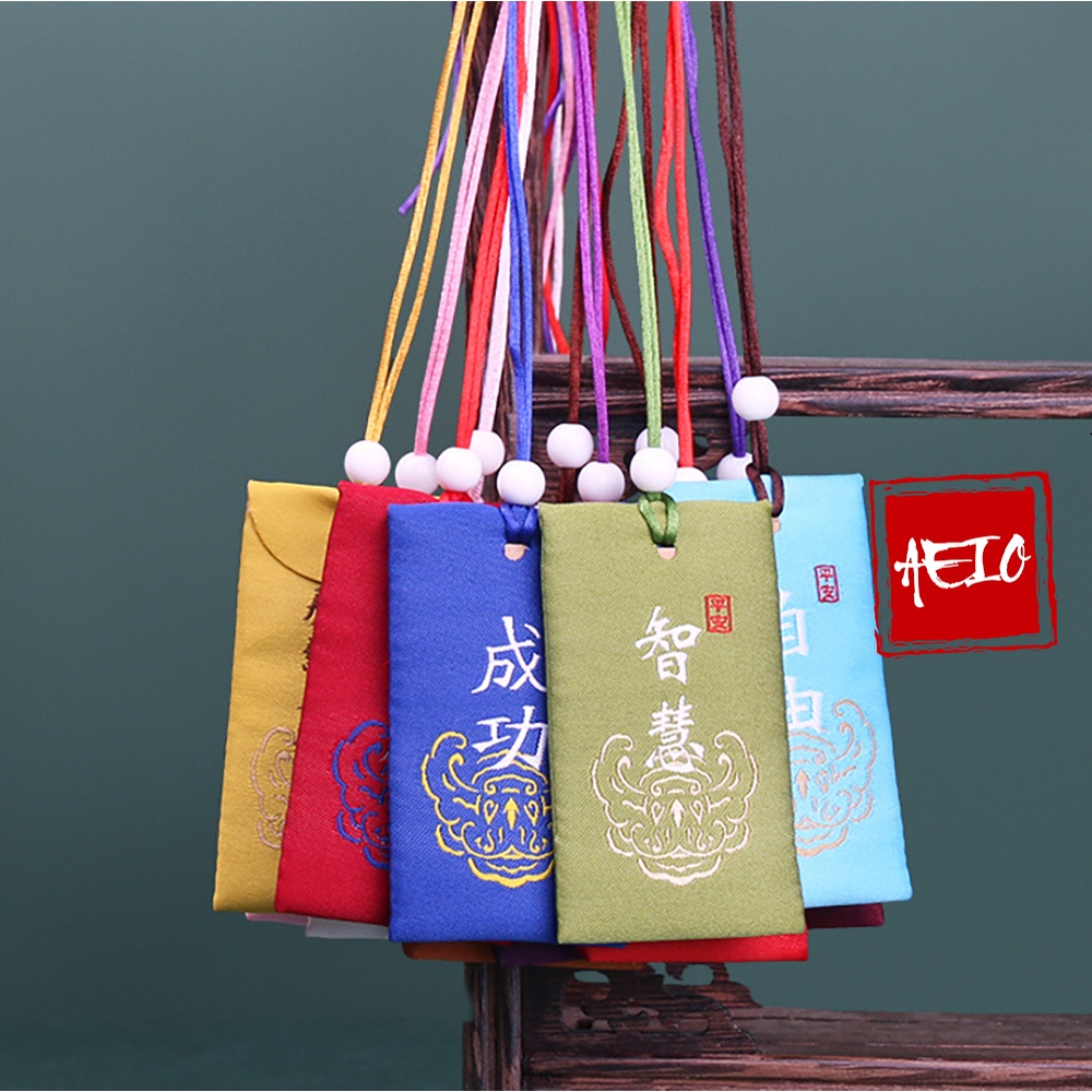 Túi Omamori Nhật Bản May Mắn Tài Lộc Tình Duyên Bình An Học Tập (Bản Tiêu Chuẩn)