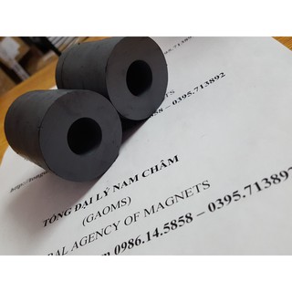 2 viên nam châm Ferrite 45x8mm lỗ 19mm