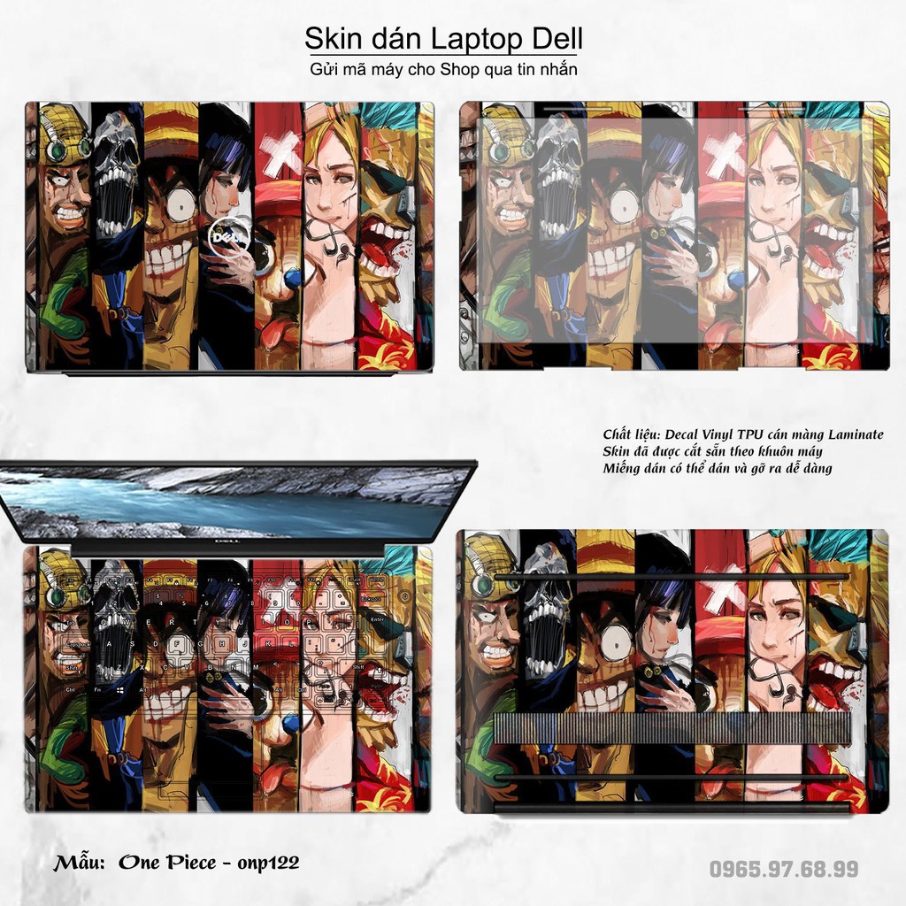 Skin dán Laptop Dell in hình One Piece _nhiều mẫu 13 (inbox mã máy cho Shop)